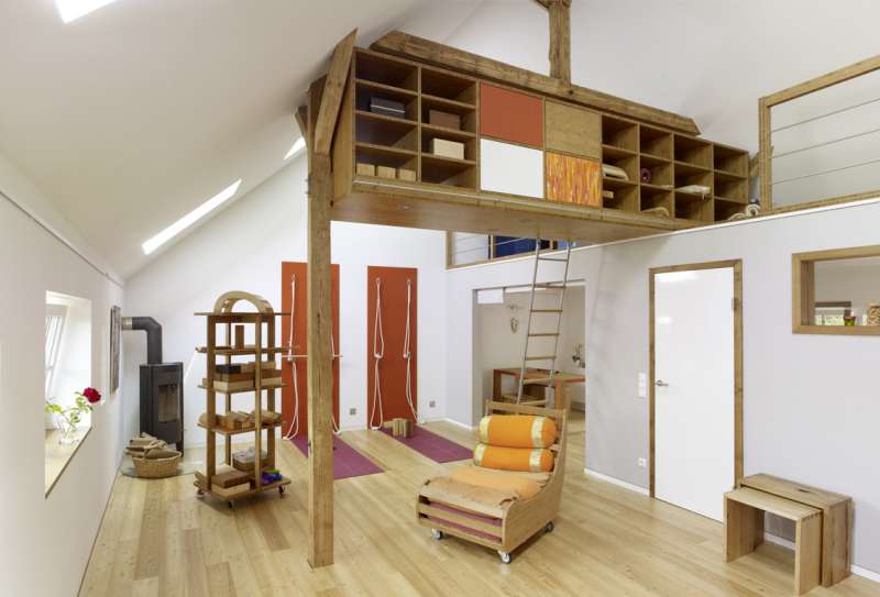 Übungsraum des Yoga Atelier Trier
